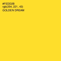 #FEDD2B - Golden Dream Color Image